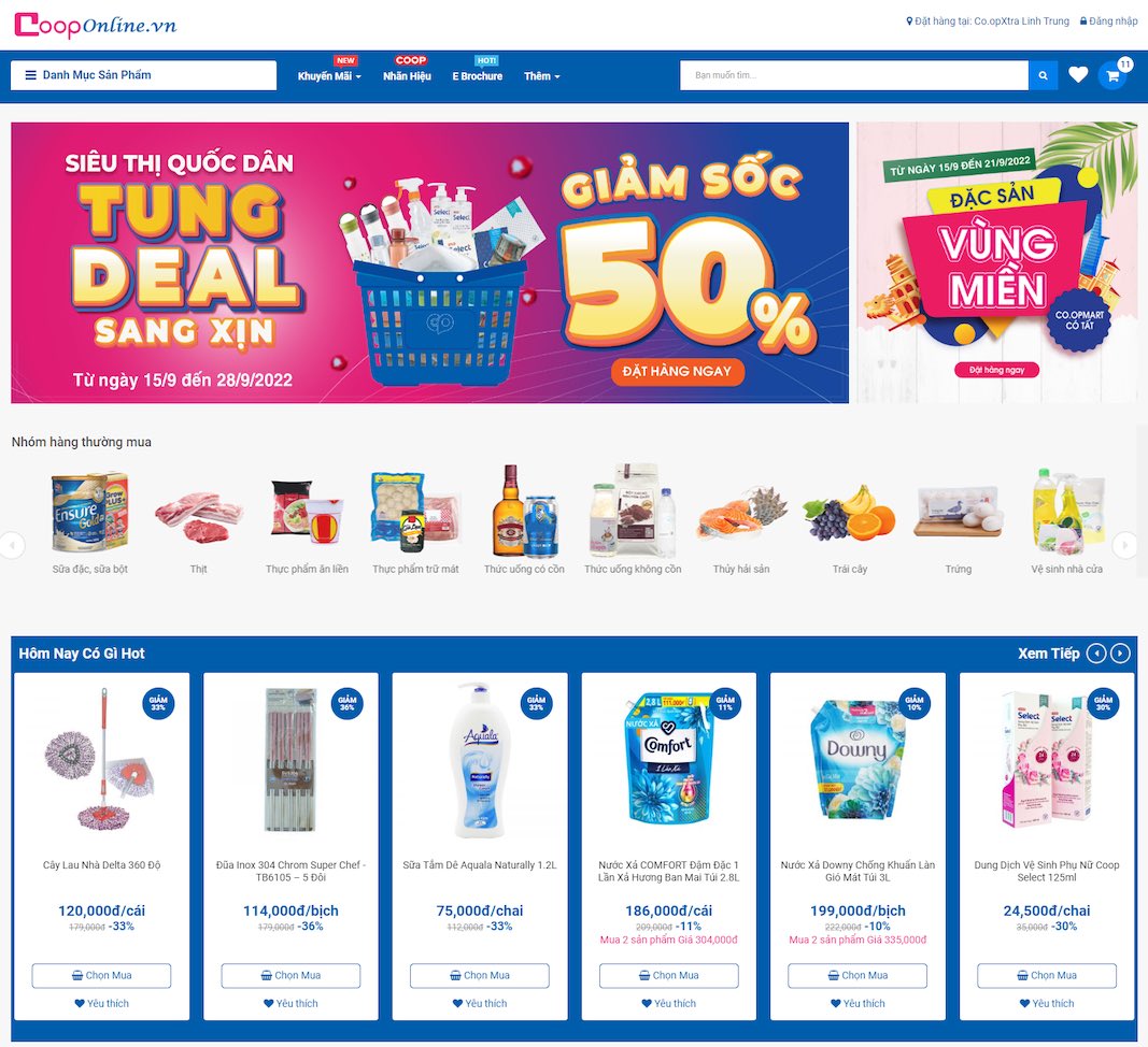 Đặt hàng Coop Online