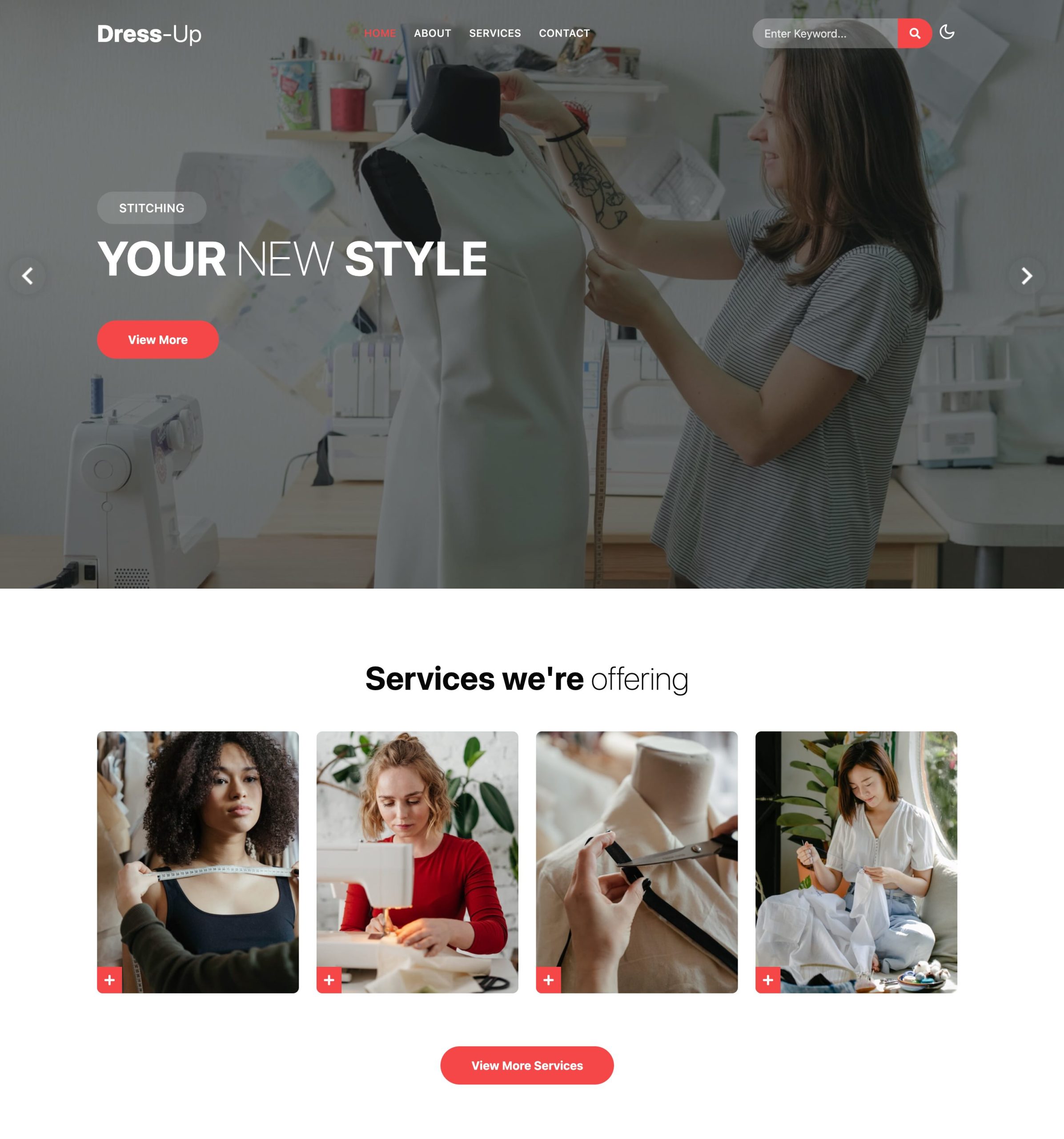 [HTML – CSS] Template Dress Up